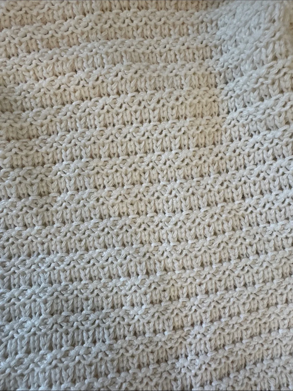 Hollister white Crochet Tie-Back Long Sleeve Crop Sweater